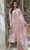 Crimson 3PC Heavy Embroidered Chickan Kari Lawn Suit ( Four-Sided Embroidered Silk Dupatta ) Crm#15390