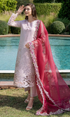 Mushq - 3PC Heavy Embroidered Lawn Suit  Full Embroidered Organza Dupatta ARB-01056