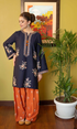 Maria.B 2PC Heavy Embroidered Dhanak Suit Mar#0172