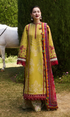 Hussain Rehar 3PC Heavy Embroidered Dhanak Suit ( Printed Woolen Shawl ) HRN#1063