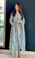 Maria.b 3PC - Digital Printed Embroidered Lawn Suit ( Fine Printed Silk Dupatta ) MRB#1079
