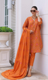 Bareeze 3-PC Heavy Embroidered Lawn Shirt With Embroidered Bamber Chiffon Dupatta