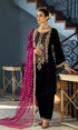 Baroque - 3PC Velvet Embroidered Suit - ARB225