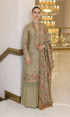 Bareeze 3PC - Heavy Embroidered Dhanak Suit ( Full Embroidered Dhanak Wool Shawl ) Bareeze # 02