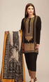 Khadi  3PC -  Khaddar Embroidered Suit with Printed Wool Shawal Winter