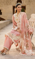 Crimson - 3PC lawn chicken kari Embroidered suit