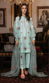 Bareeze - 3PC  Embroidered Shamoz Silk Suit - BR09
