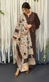 Urge 3PC Heavy Embroidered Dhanak Suit ( Printed Woolen Shawl ) URG#1031