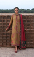 Hussain Rehar - 3PC (Unstitched) Embroidered Dhanak Suit With Embroidered Dhanak Shawl Hr#02