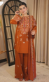 Batik - 3PC (Unstitched) Fully Embroidered Dhanak Suit With Embroidered Shawl BT 3125