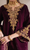 Baroque - 3PC  Velvet Embroidered Suit - Ajk7189
