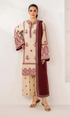 Maria.B - 3PC (Unstitched) Embroidered Dhanak Suit With Embroidered Dhanak Shawl mrb#3