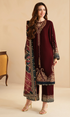 Jazmin - 3PC Velvet Embroidered Suit - JZ0899