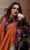 HUSSAIN REHAR - 3PC Heavy Embroidered Dhannak shirt with Embroiderd Shawl