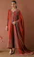 Batik 3PC (Unstitched) Embroidered Dhanak Shirt With  Embroidered Dhanak Shawl BT-2700