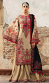 Hussain Rehar - 3PC Embroided Dhanak Shirt With Embroidered Wool Shawl