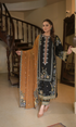 Aneela's Luxury 3PC (Unstitched) Embroidered Dhanak Suit With Embroidery Shawl Anls#1